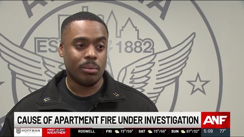 Crews battle large apartment fire in southwest Atlanta