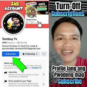 HOW TO TURN-OFF SUBSCRIPTIONS ON FACEBOOK