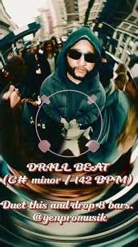 OPEN VERSE CHALLENGE (C# minor / 142 BPM) Duet/Remix this visual clip #openverse #drillbeat #collab