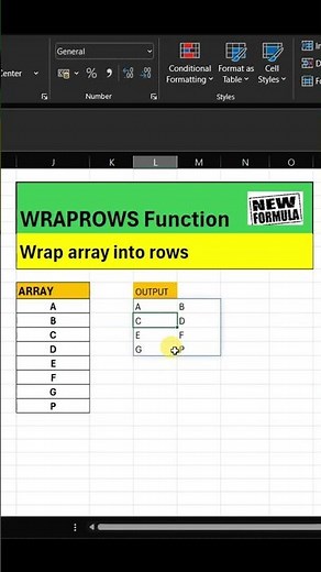 Excel WRAPROWS Function | Convert a Single Row Into Multiple Rows