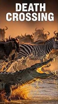 Enormous Nile Crocodile River Crossing Massacre | Africa’s Deadliest Predator Unleashed