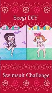 Perfect Swimsuit Challenge: Wednesday VS Seegi 🔥 #paper #seegi #shorts #diy