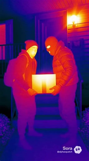 Thermal Camera Catches the Moment it All Goes Wrong 💥 #thermalcamera #prank