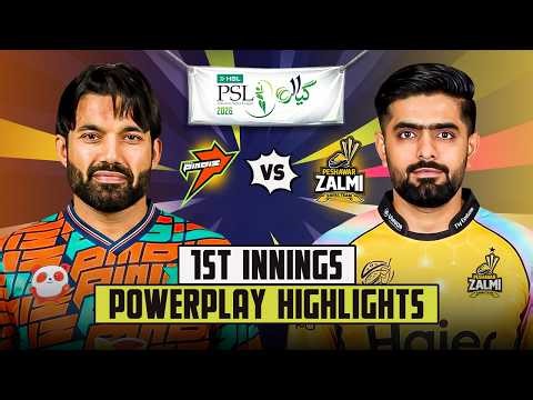 Pindiz off to a flyer 🚀💫 63/0 in the powerplay, pure dominance! ⚡ | HBL PSL 11 | PSL26