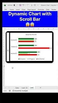 Dynamic Chart With Help Of Scroll Bar #shorts