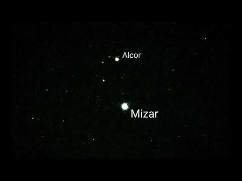 Double Star: Mizar & Alcor through my 76mm Telescope