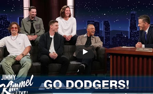 Jimmy Kimmel had the Los Angeles Dodgers on his show last night and the stories were hilarious.