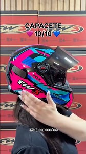 Capacete rosa feminino Fw3 disponível na @af_capacetes