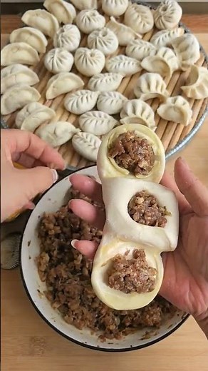 How to Make Beautiful Dumplings in Seconds 🥟#trending #viralvideo #viralreels #reelstrending#reels