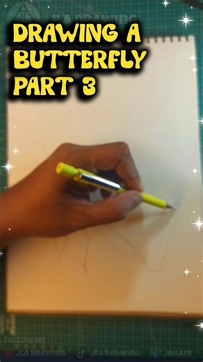 how to draw butterfly part 3 #tutorial #drawing #butterfly