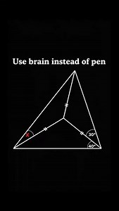 Use your brain, not your pen 🧠✨ Solved it? Drop your answer (X = ?) in the comments — only the sharpest minds win! 🔍🧩 #mathpuzzle #geometrychallenge #brainteaser #mathreels #puzzletime #useyourbrain #instareels #challengeyourmind #mathfun #angles #geometrylove #viralreels #reelitfeelit | Maths Classes