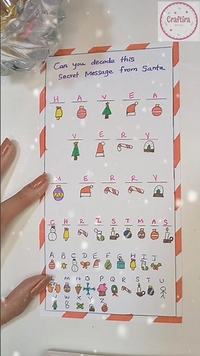 Secret Message from Santa 🎅 📜 #shorts #viralshorts #christmas #diy