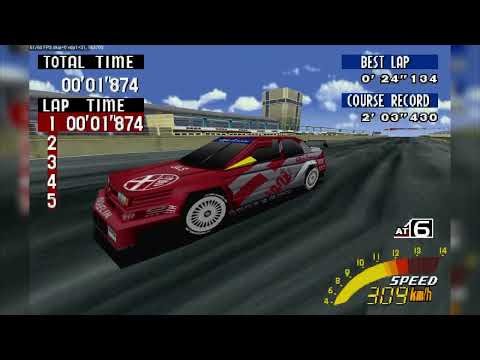 SEGA Touring Cars - Saturn Mode - Time Trial: Country Circuit | YabaSanshiro 1.18.21