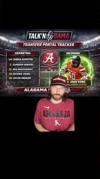 Alabama Transfer Portal Update | Departures & Incoming TE Josh Ford 🔥🐘