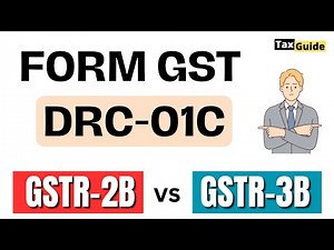 DRC-01C | Intimation in Form DRC-01C | Difference in ITC GSTR-2B & GSTR-3B | Form DRC-01C Notice