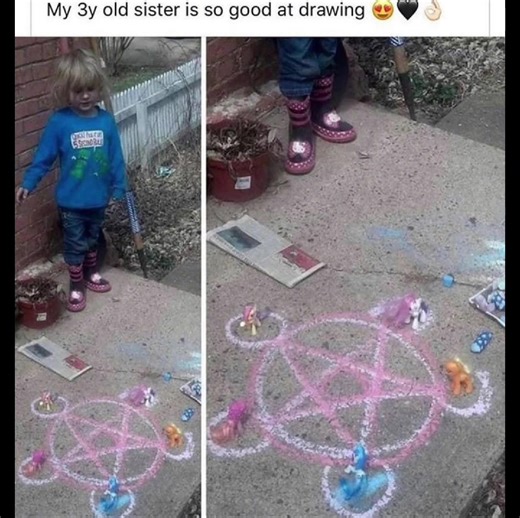 Dibujo de Unicornio Satánico: Memes de Terror