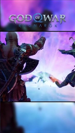 Kratos and Atreus vs Odin's Valkyries☠️ #godofwar #shorts
