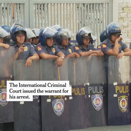 Rodrigo Duterte, the former president of the Philippines, was arrested on Tuesday in Manila, after the International Criminal Court issued a warrant accusing him of crimes against humanity in his war on drugs in which, human rights groups say, tens of thousands of Filipinos were summarily executed. https://nyti.ms/3DGsdZt | The New York Times