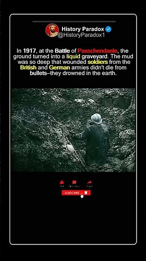 The WW1 Battle Where Soldiers Drowned Standing Up #shorts