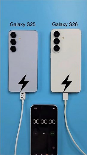 Samsung S26 vs Samsung S25 - Battery Charging Test