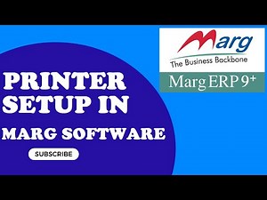 Printer Setup In Marg Software l Printer Setup l @MargTutorial