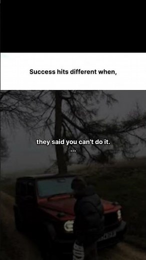 Success hits different when... 💯