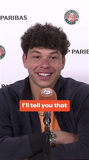 This was out of pocket 😂 #tennis #benshelton #rolandgarros #tennisplayer #pressconference