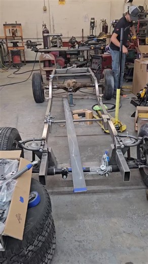 Our students in our Chassis class are coming a long nicely building their frames for early Ford pickups. One on the floor is a full fender and the one on the frame bench is an open wheeled Hot Rod. All the joints have inside fishplates with 1/2" roset welds. The base weld is TIG, and it should be health frames when finished. Great job guys!!! @hot_rod_institute #studentproject #hotrodschool #hotrodfamily #classicrestrionschool #tradeschool #thehotrodschool | Hot Rod Institute