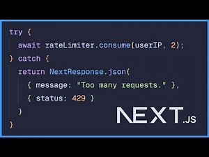 Rate limiting in NEXT.JS