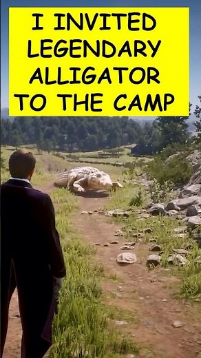 I invited a Legendary Alligator to the Camp in RDR2
