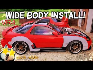 Installing a Retrospec Widebody kit on my 3000gt VR4.