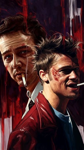 𝐓𝐡𝐞 𝐂𝐢𝐧𝐞𝐅𝐢𝐥𝐞📽 on Instagram: "*Fight Club* (1999), directed by David Fincher, is a dark, anarchic thriller based on Chuck Palahniuk's novel. It follows an unnamed narrator (Edward Norton), a disillusioned everyman, who spirals into chaos after meeting the charismatic and unhinged Tyler Durden (Brad Pitt). Together, they create an underground "fight club" that evolves into a dangerous anti-consumerist movement. The film’s sharp critique of capitalism, toxic masculinity, and societal al