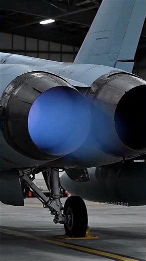 當戰鬥機開啓加力：地獄之火般的噴射引擎特寫 The Power: Close-Up of a Fighter Jet Engine at Full Thrust #f18 #戰鬥機 #fa18