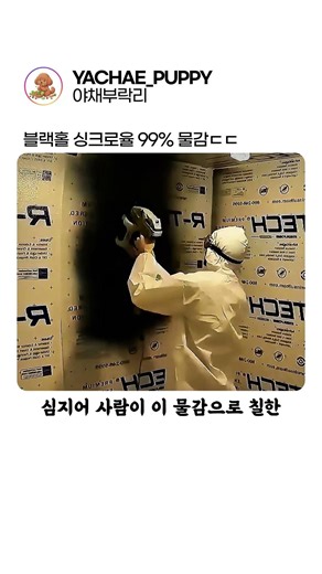 블랙홀 싱크로율 100%라는 물감