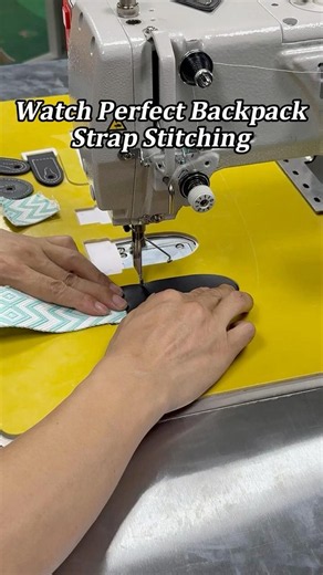 How Backpack Straps Are Sewn Automatically | REER Programmable Pattern Sewing Machine