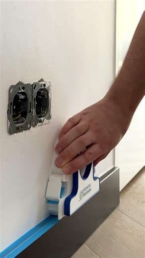 Use the painters tape applicator for perfect lines! #diy #home #painting #tools