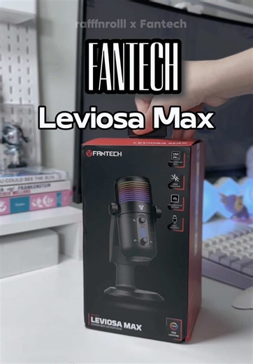 I got a new microphone ✨ to pair with my new keyboard! Thanks @FANTECH MALAYSIA @Fantech World for this sleek looking Fantech Leviosa Max! ✨ Got Noise Reduction ✨Sound level indicator ✨high sampling rate 🥰 It's perfect for my ASMR reels!! 🎶 You can check my beacons on bioo if you want to get this! ✨ ---------------------- Do you use a stand-alone microphone or you like using the one that comes with your headset/headphones? 💖 ---------------------- Partners are tagged, check em out 🎶✨🎉 -----