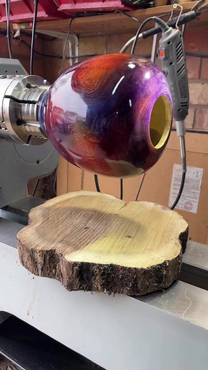1.5K views · 33 reactions | Staining a somewhat dull tree trunk and transforming firewood. #woodturning #stainingwood #woodturninglathe #woodturningprojects | Tendring Woodturning | Facebook