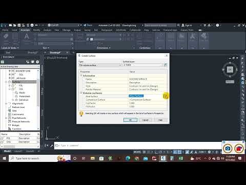 HOW TO OVERLAP OGL AND FGL TO CALCULATE VOLUME AND CUT FILL DATA IN AUTOCAD CIVIL3D