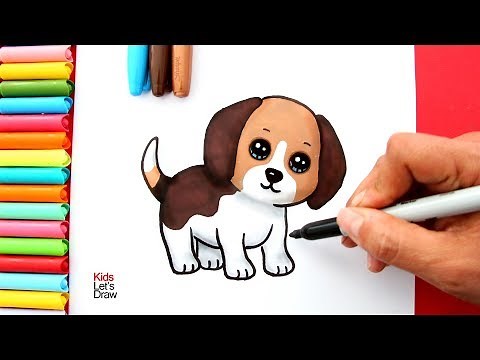 How to Draw a Cute Beagle Puppy Easy