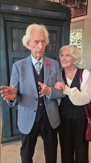 New Photos from Tom Baker’s recent MBE Investiture ceremony. Louise Jameson came to show her support