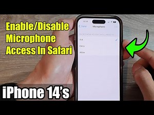 iPhone 14's/14 Pro Max: How to Enable/Disable Microphone Access In Safari