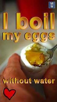 I boil my eggs without water. Ultimate Air Fried Egg Coocking with Cosori Turbo Tower PRO Airfryer