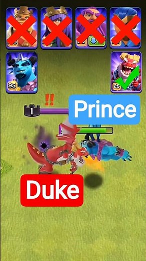 Level 1 dragon Duke vs max level heroes! Clash of Clans