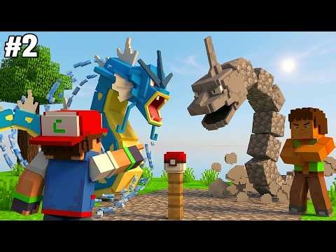My First POKÉMON GYM BATTLE in MINECRAFT | Pokemon #2