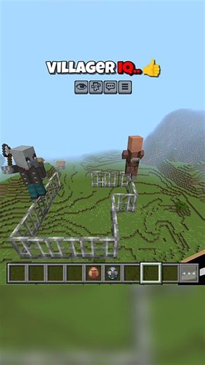 MCPE Gamer on Instagram: "Villager IQ.. 😶 #minecraft"