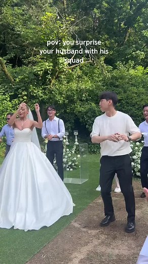 Surprising Your Husband with His Squad | AMWF Wedding TikTok