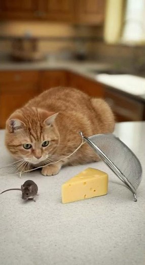 The Trap is Set 🐭 Can the Mouse Survive? 捕鼠计划 · 고양이의 함정 · 罠を仕掛けた猫