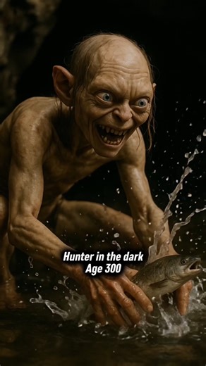 P1 Evolution of Gollum #Gollum #lordoftherings #fantasy #history #evolution #lotr #gandalf #aiart