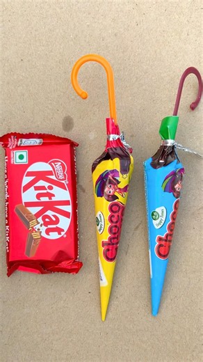 Love KitKat Chocolate And Cone Umbrella Kulfi Opening**